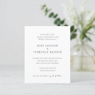 Papier Faire-part de mariage élégant et moderne simple