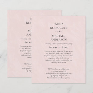 Papier Faire-part de mariage espagnol BILINGUAL Nuestra B