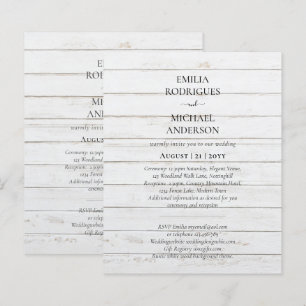 Papier Faire-part de mariage espagnol BILINGUAL Nuestra B