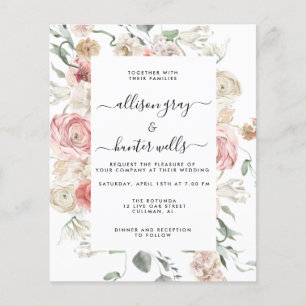 Papier Faire-part de mariage floral   Annabeth