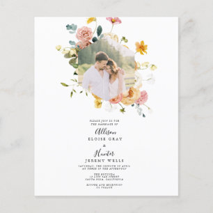 Papier Faire-part de mariage floral Sutton