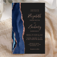 Faire-part de mariage or Rose d'âge noir budget