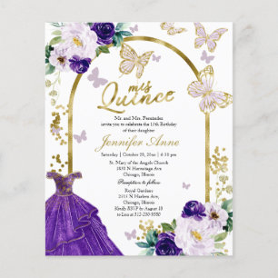 Papier Faire-part de mariage papillon Budget Quince tenue