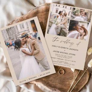 Papier Faire-part de mariage photo Budget Terracotta