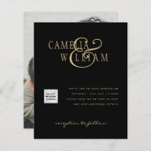 Faire-part de mariage photo budgétaire Date d'enre