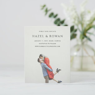 Papier Faire-part de mariage photo simple moderne