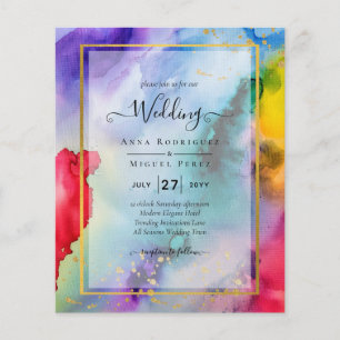 Papier FAIRE-PART DE MARIAGE PRIDE EN COURSE Encre LeahG