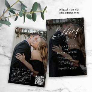 Papier Faire-part de mariage QR CODE de couverture photo 