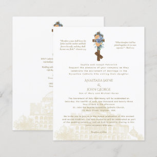 Papier Faire-part de mariage traditionnel BYZANTINE