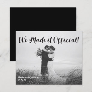 Papier Faire-part Mariage de typographie manuscrite Budge
