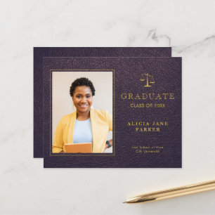 Papier Faire-part photo de l'école de droit budgétaire