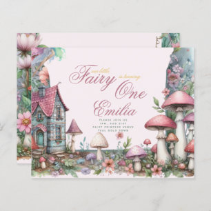 Papier Fairy Garden 1er anniversaire ou EDIT AGE Or Turqu