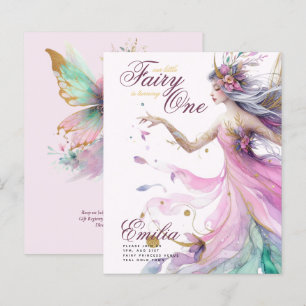 Papier Fairy Princesse 1er anniversaire ou EDIT AGE Or Tu