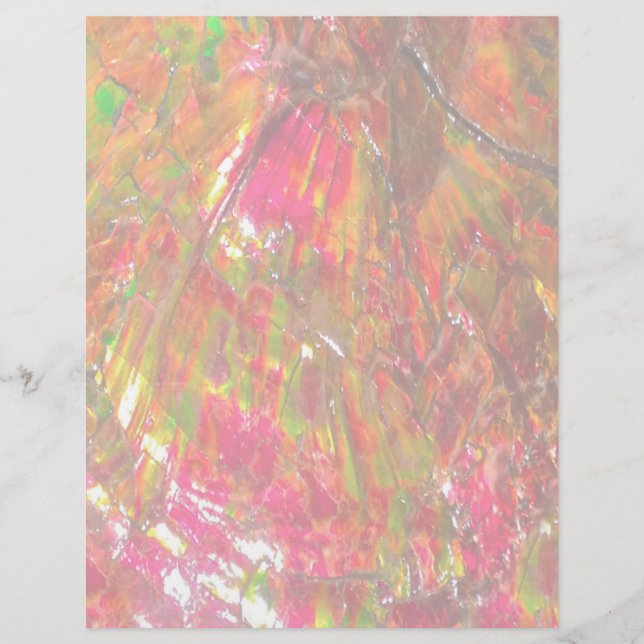 Papier Falln Coucher de soleil tropical Ammolite (Devant)