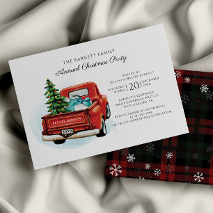 Papier Famille Réunion annuelle Noël Fête Invitation
