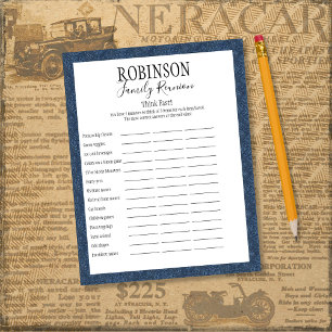 Papier Family Reunion Think Fast Game