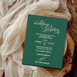 Papier Fancy Calligraphie Mariage Réception Budget Invita
