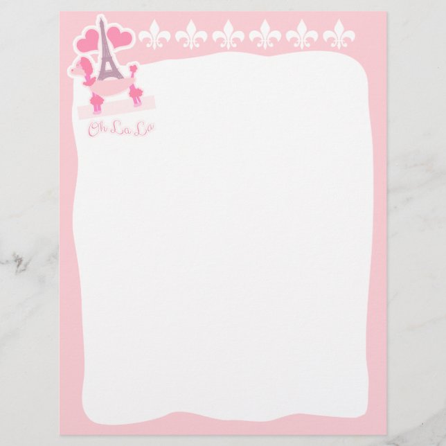 Papier Fancy French Poodle (Devant)