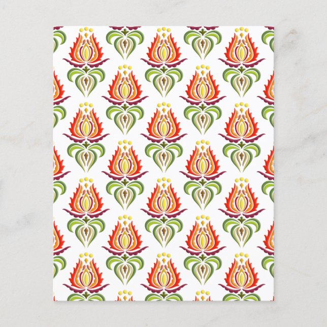 Papier Fancy Mantle : Hongrois Art Folk scrapbook patten (Devant)