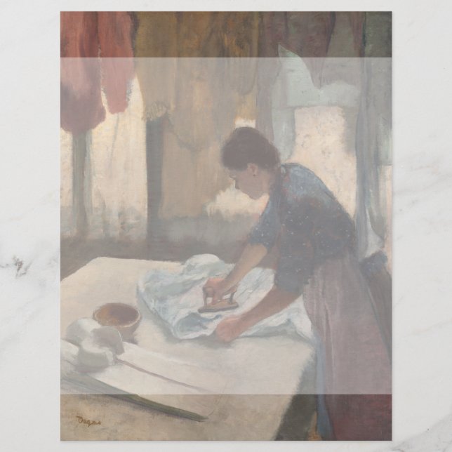 Papier Femme à repasser par Edgar Degas (Devant)