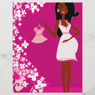 Papier femme enceinte noire