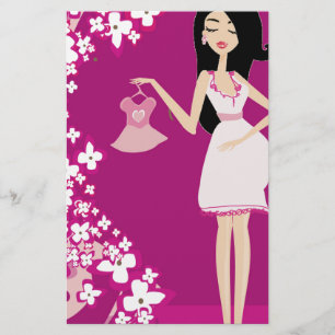 Papier femme latine enceinte