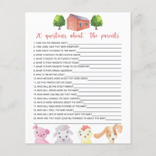 Papier Ferme - Jeux - 20 questions sur les parents