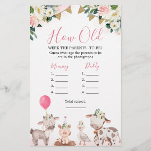 Papier Ferme Rose Fille Quel Âge Les Parents