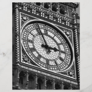 Papier Fermer Big Ben Horloge Tour Voyage Europe