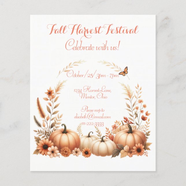 Papier Festival de la récolte d'automne (Devant)