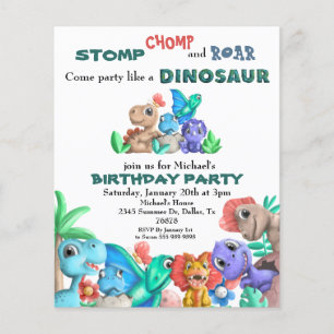 Papier Fête comme un Dinosaure Anniversaire Bébé