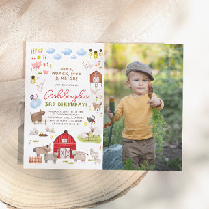 Papier Fête d'anniversaire avec photos de fête d'animaux 