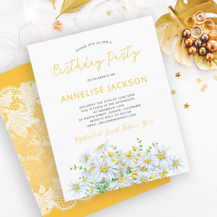 Papier Fête d'anniversaire BUDGET dentelle jaune de margu
