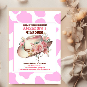 Papier Fête d'anniversaire de Cowgirl sauvage à petit bud