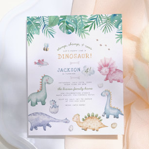Papier Fête d'anniversaire de dinosaure Budget Stomp, Cho