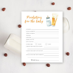 Papier Fête de bébé à la bière - prédictions et conseils