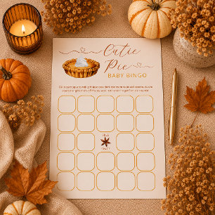 Papier Fête de Bébé Cutie Pie – Jeu de Bingo