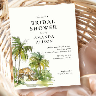 Papier Fête de Mariage Destination Tropicale