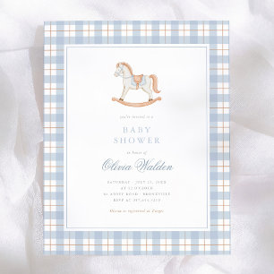 Papier Fête de naissance bébé budget Cheval à bascule Gin