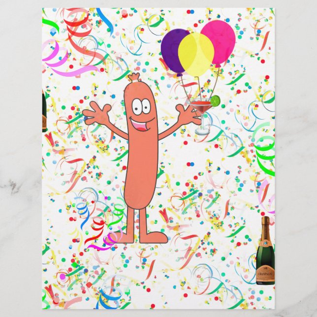 Papier fête de saucisse (Devant)
