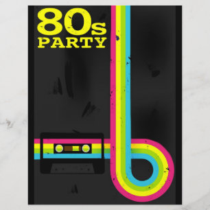 Papier fête des années 80