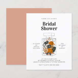 Papier Fête des mariées à la bouteille de parfum rose bud