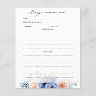 Papier Fête des mariées bleu marine ardoise Dusty Blush R