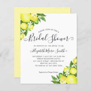 Papier Fête des mariées budgétaire Citron Citrus Chic Inv