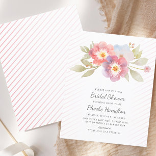 Papier Fête des mariées budgétaire Invitation florale mod