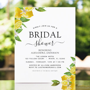 Papier Fête des mariées budgétaire Invitations Citron Cit