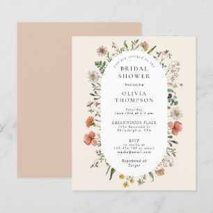 Papier Fête des mariées d'arche Fleur sauvage d'aquarelle