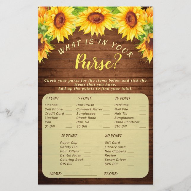 Papier Fête des mariées de fleurs de tournesol de bois Je (Devant)