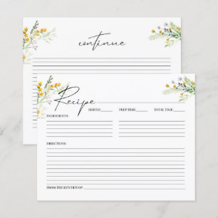 Papier Fête des mariées fleur sauvage Recette