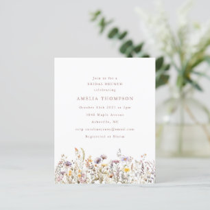 Papier Fête des mariées frontalière Fleur sauvage violet